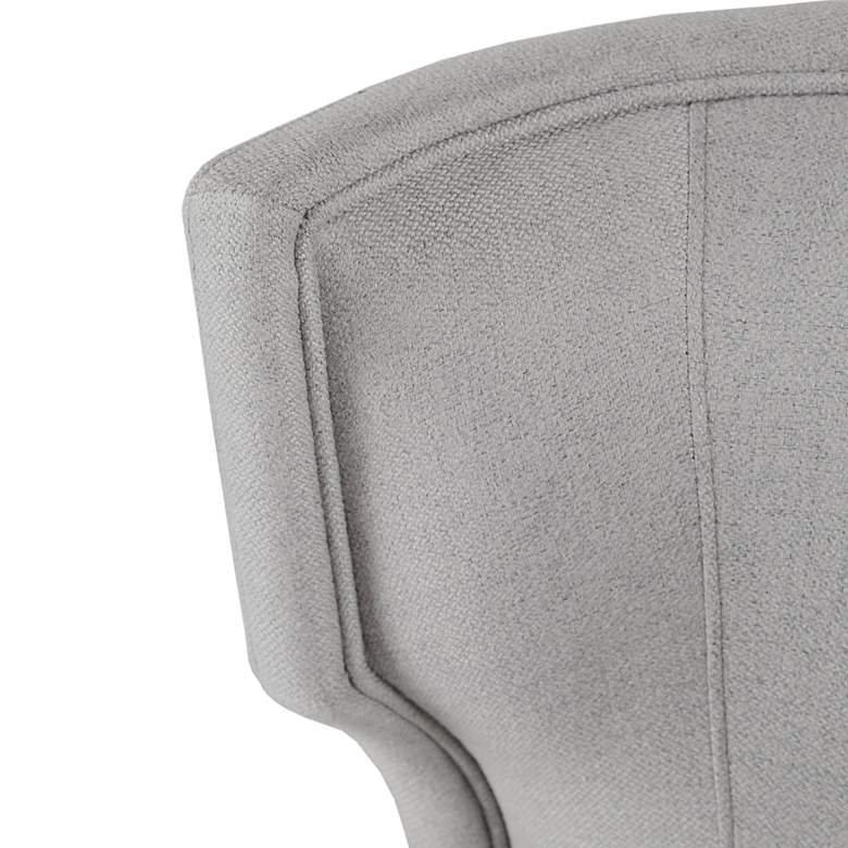 Image 3 Fillmore Light Gray Fabric Wingback Dining Chair more views