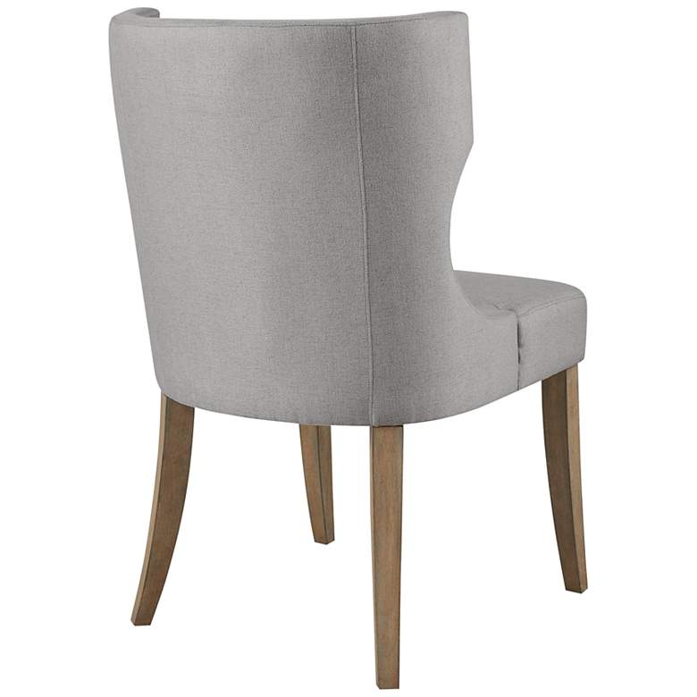 Image 7 Fillmore Light Gray Fabric Wingback Dining Chair more views