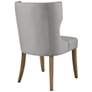 Fillmore Light Gray Fabric Wingback Dining Chair
