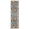 Fillmore Medallion Hand Knotted Blue Area Rug 2'-6" x 10'