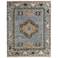 Fillmore Medallion Hand Knotted Blue Area Rug 5' x 8'