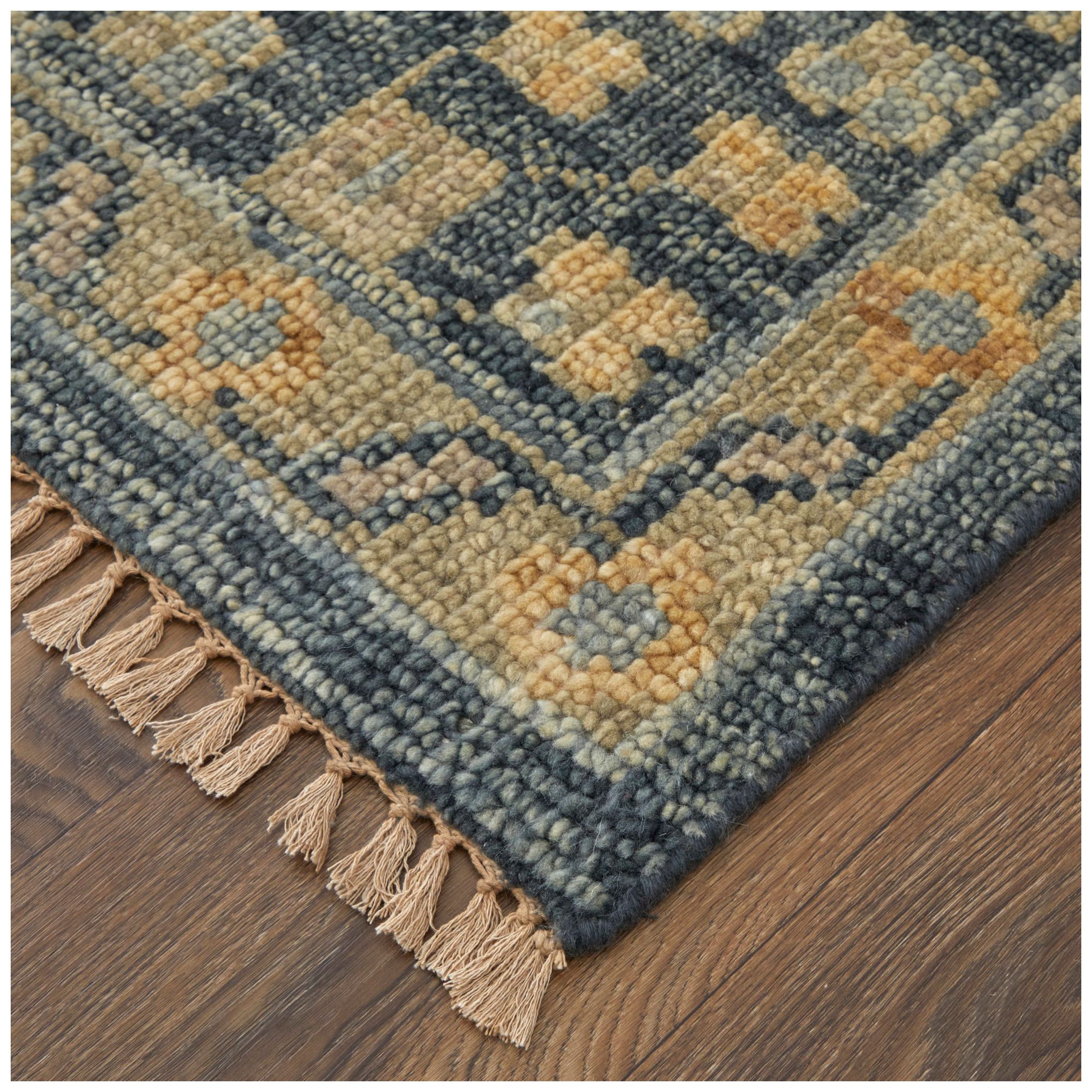 Image 3 Fillmore Medallion Hand Knotted Blue Area Rug 8' x 10' more views