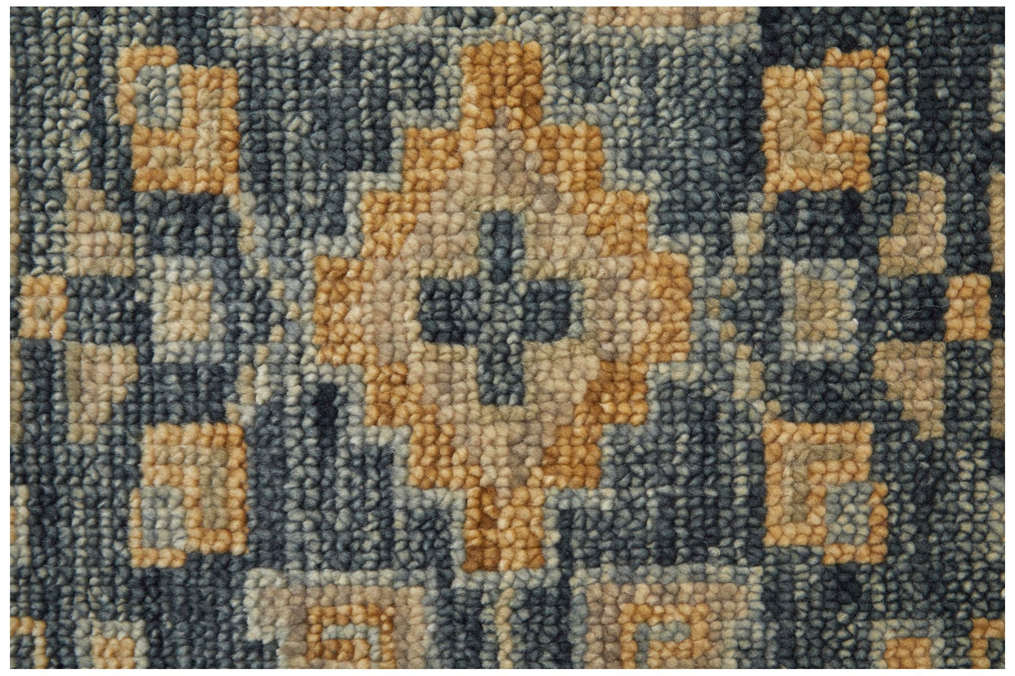 Fillmore Medallion Hand Knotted Blue Area Rug 8' x 10'