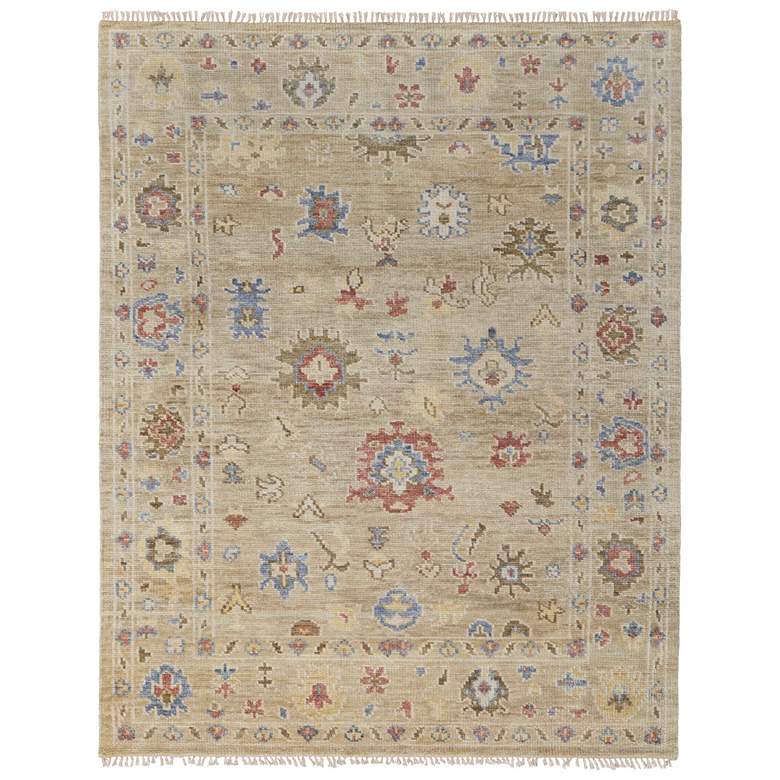 Image 1 Fillmore Transitional Floral & Botanical Hand Knotted Brown Area Rug 69CJF