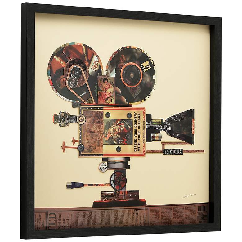 Image 5 Film Projector and SLR Camera 25" High 2-Piece Wall Art Set more views