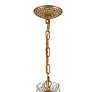 7_Filmore 17 1/2" Wide Antique Gold Crystal 4-Light Chandelier more views