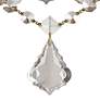 Filmore 17 1/2" Wide Antique Gold Crystal 4-Light Chandelier
