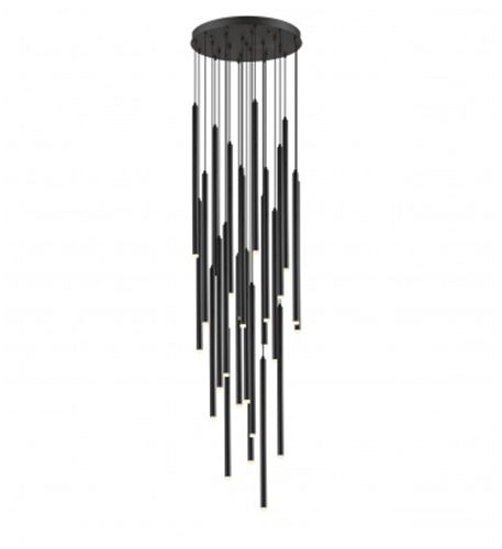 Image 2 Filmore 25-Light 24"W Round Chandelier in Black more views