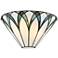Filton 6" High White and Blue Petals Tiffany-Style Wall Sconce