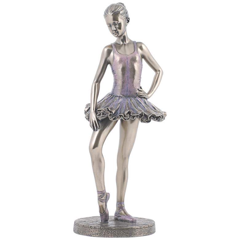 Image 1 Final Check Bronze 10 1/4 inch High Ballerina Figurine