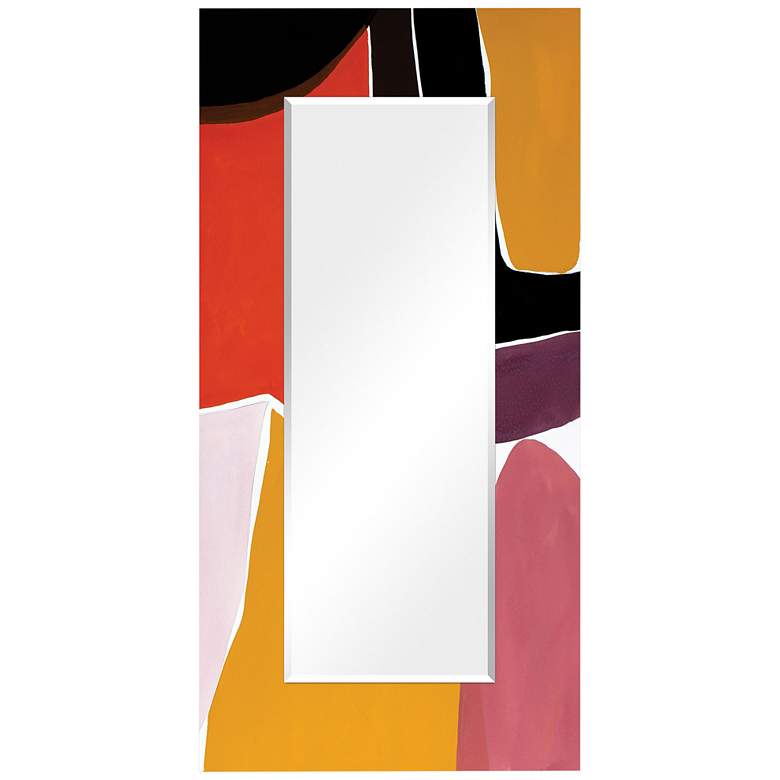 Image 3 Finale I Art Glass 36 inch x 72 inch Rectangular Wall Mirror