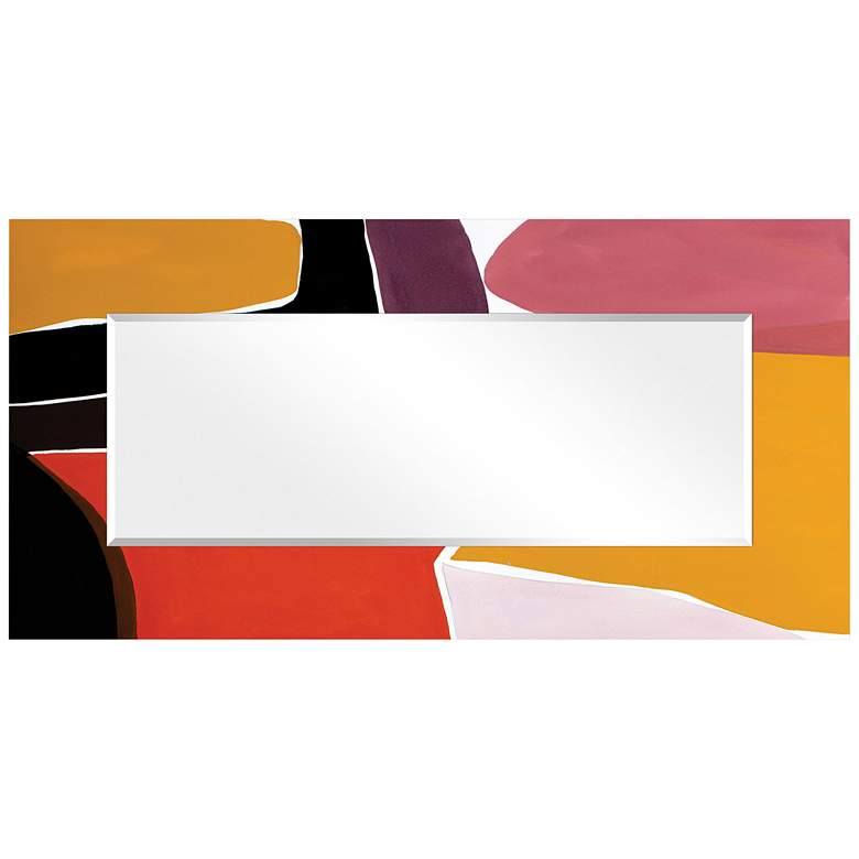 Image 6 Finale I Art Glass 36 inch x 72 inch Rectangular Wall Mirror more views