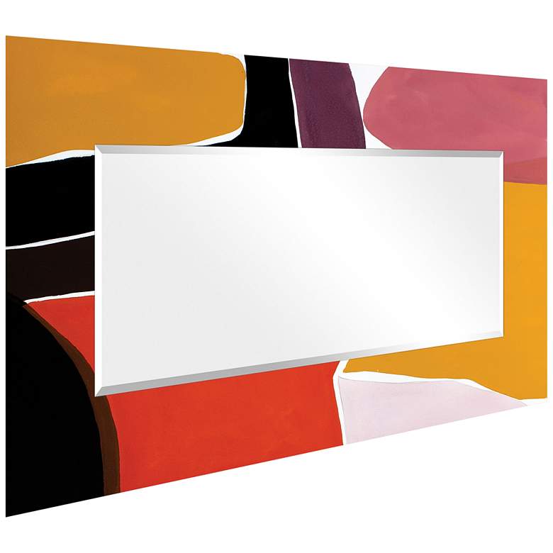 Image 7 Finale I Art Glass 36 inch x 72 inch Rectangular Wall Mirror more views