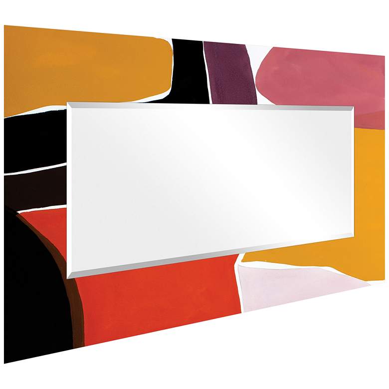 Image 7 Finale I Art Glass 36" x 72" Rectangular Wall Mirror more views