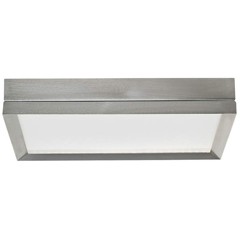 Image 1 Finch 12 inch Square Satin Nickel LED Ceiling Light