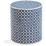 1_Finch 18" High Ivory Blue Accent Table