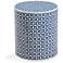 Finch 18" High Ivory Blue Accent Table