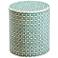Finch 18" Seafoam Green and Natural Bone Accent Table