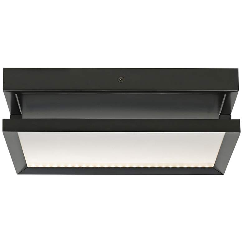 Image 1 Finch Float 12 inch Square Bronze LED Ceiling Light