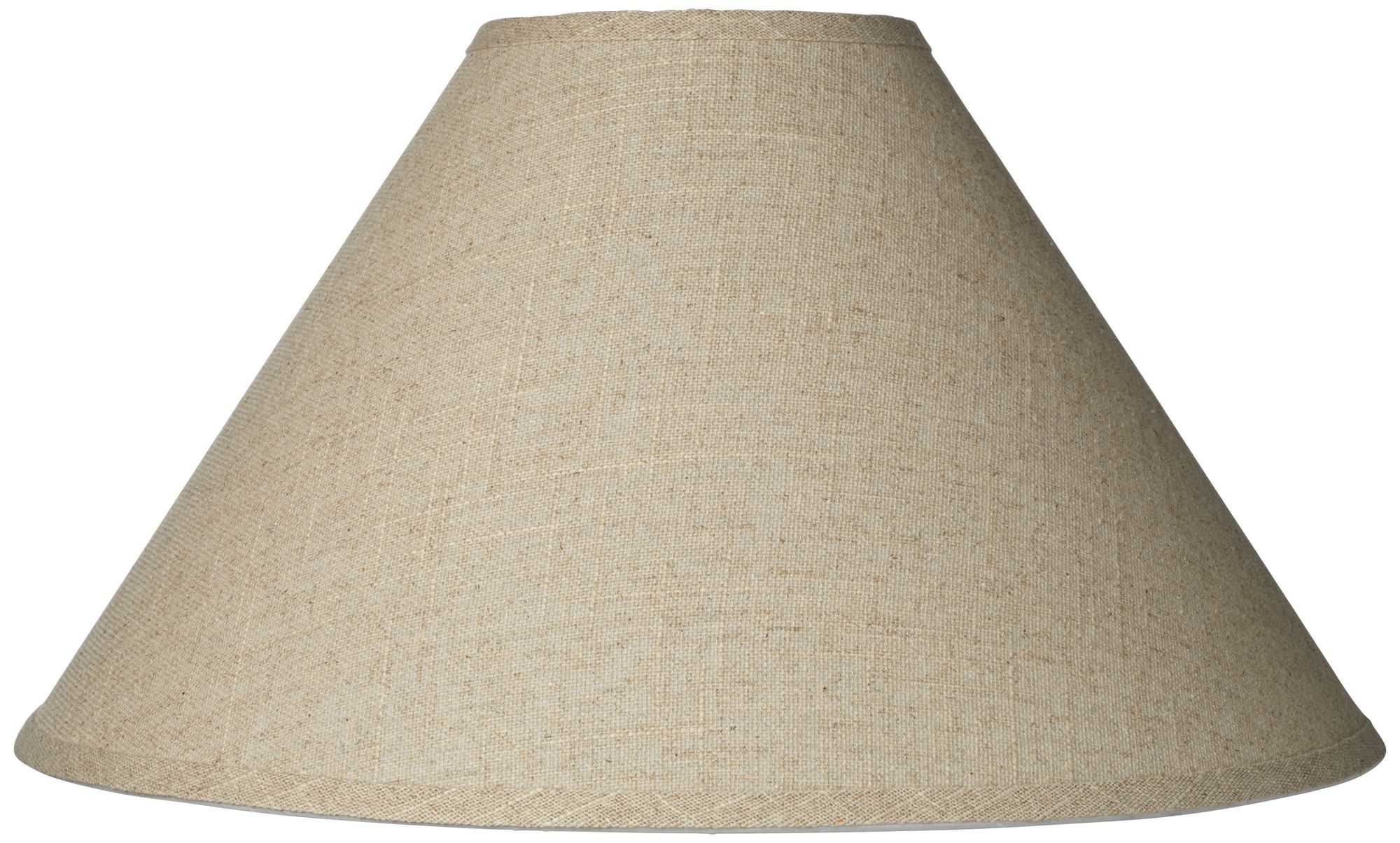 burlap empire lamp shade