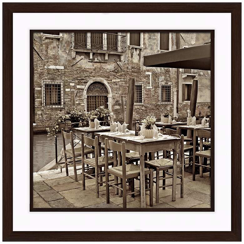 Image 1 Fine Dining I 20 1/2 inch Square Framed Photo Wall Art