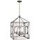 Fineas 18" Wide Dark Antique Nickel 4-Light Foyer Pendant
