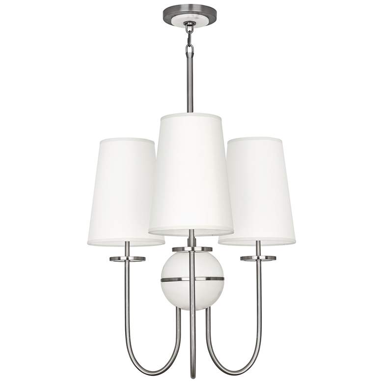 Image 1 Fineas 22 1/2" Wide Dark Antique Nickel 3-Light Chandelier