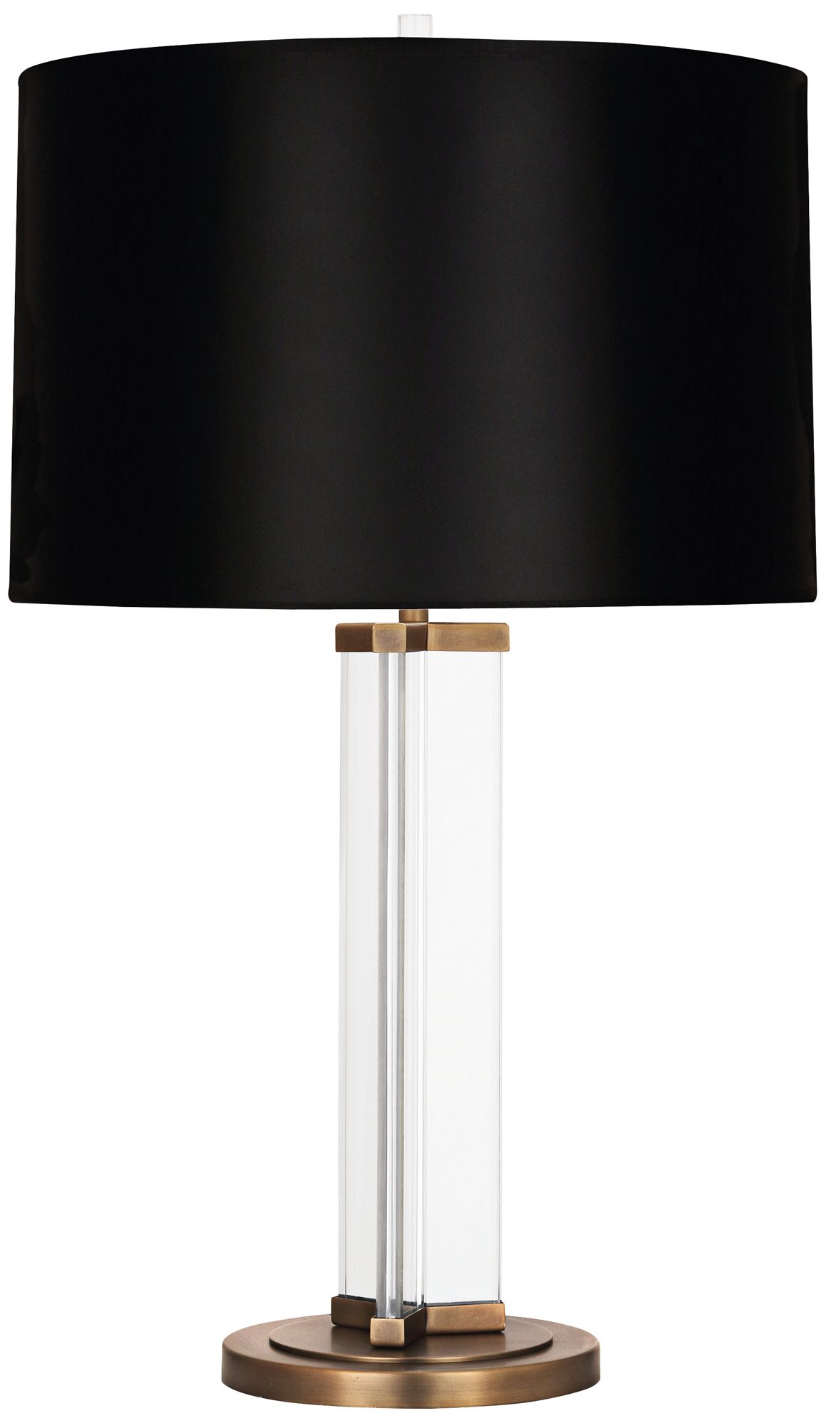 glass lamp black shade