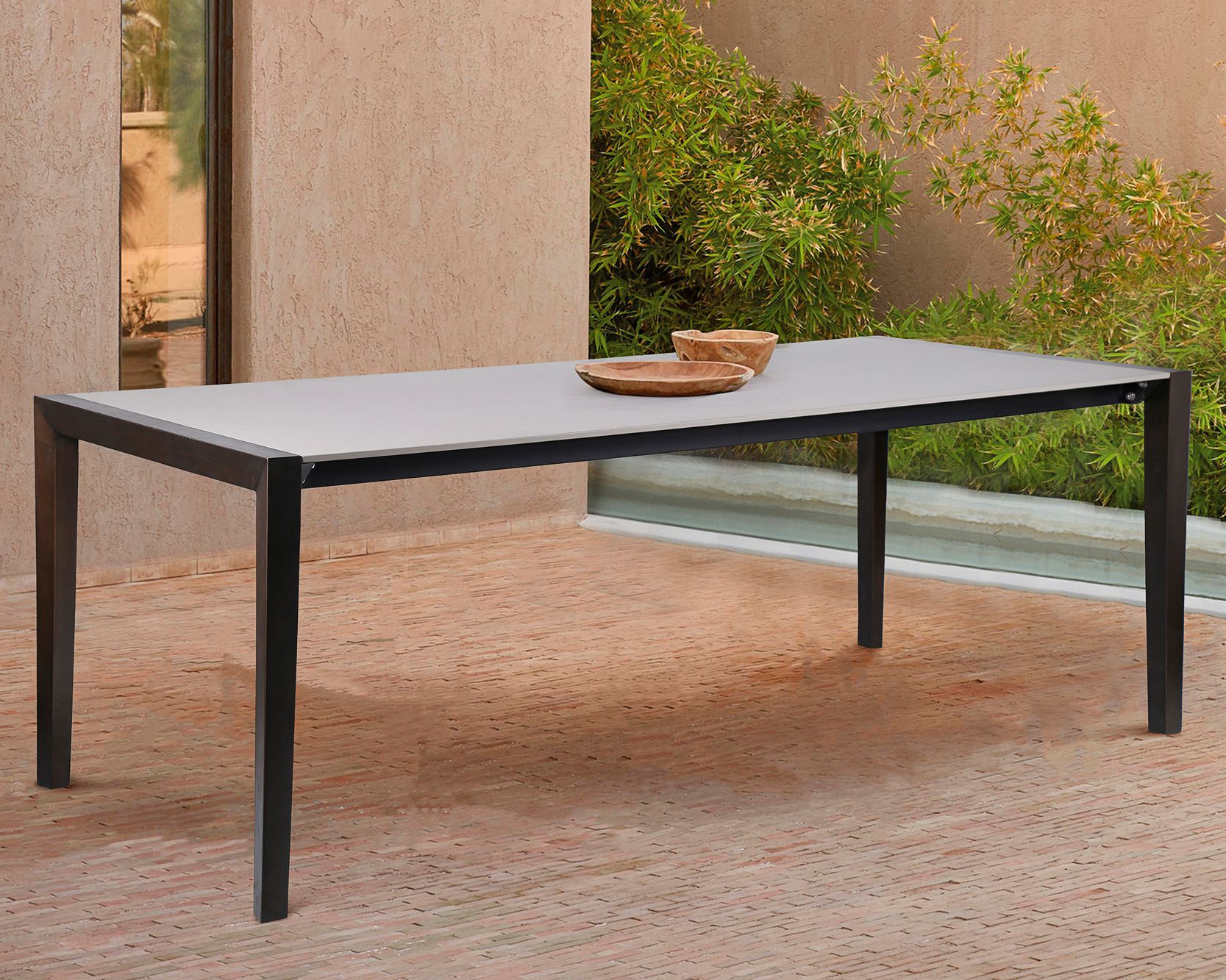 Eucalyptus outdoor dining table hot sale