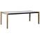 Fineline 81" Wide Light Eucalyptus Outdoor Dining Table