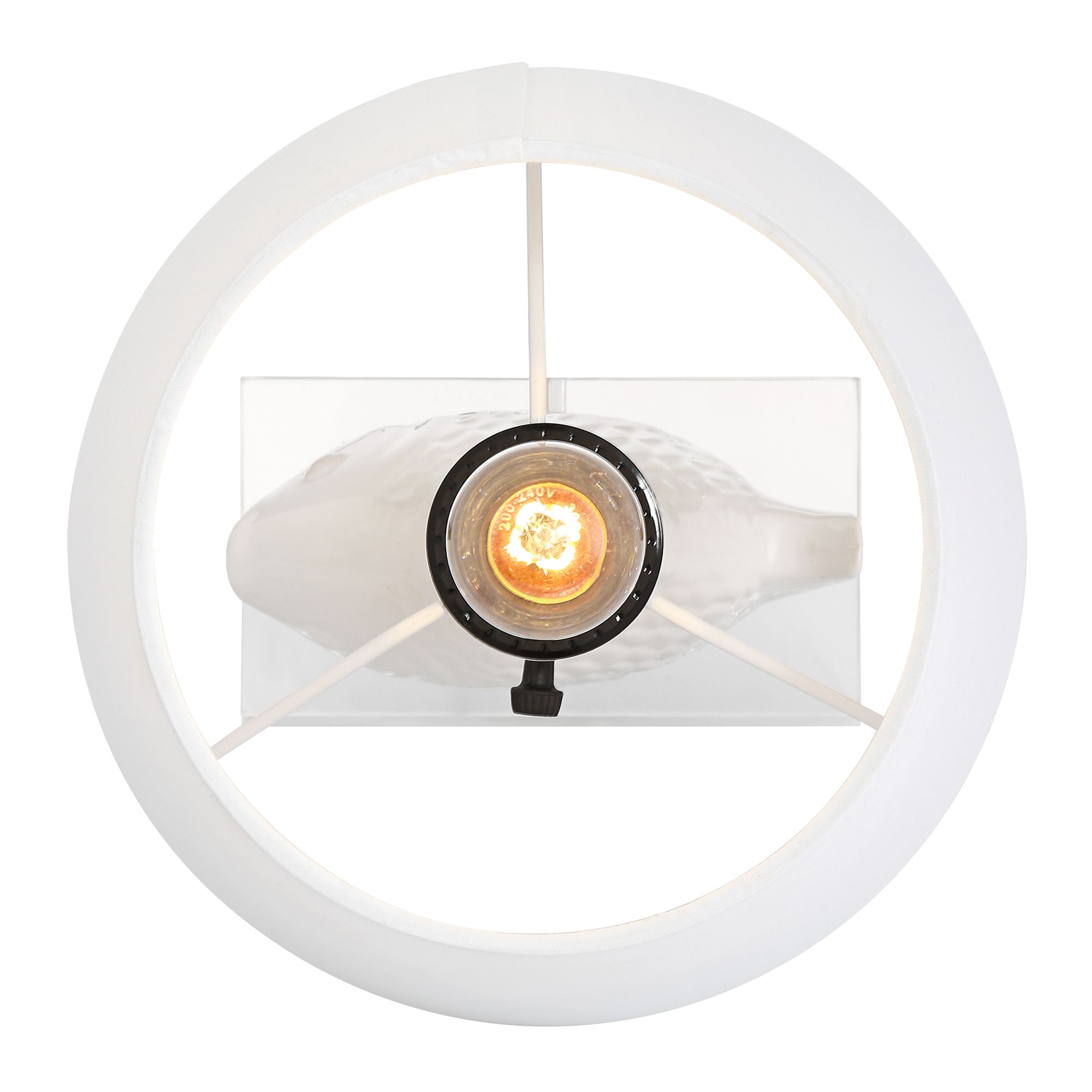 Image 6 Finely 13 1/2" High Tropical Fish White Ceramic Lamp more views