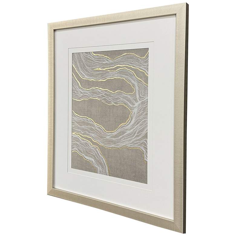 Image 2 Finespun I 31"W x 37"H Contemporary Framed Art more views