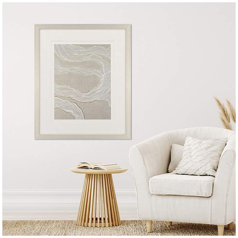 Image 4 Finespun I 31"W x 37"H Contemporary Framed Art more views