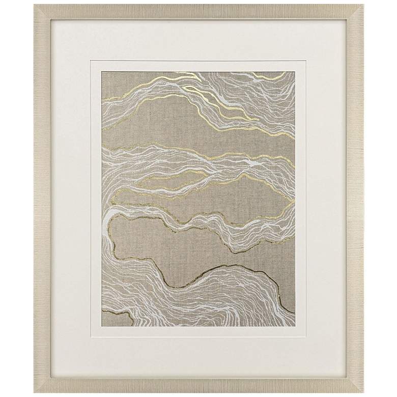 Image 1 Finespun II 31"W x 37"H Contemporary Framed Art