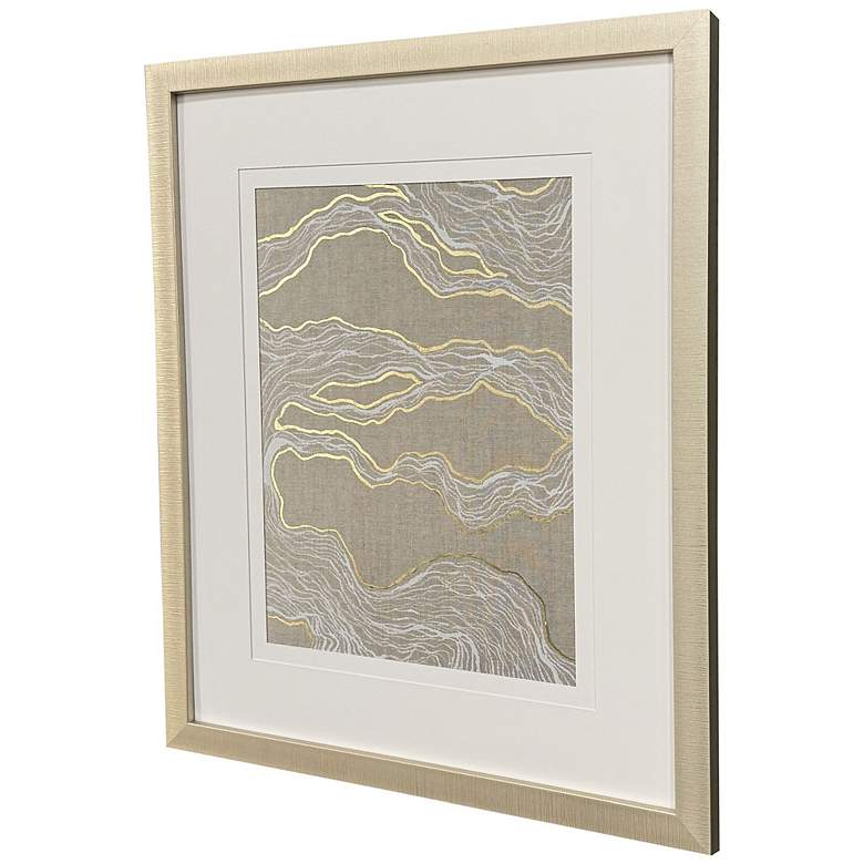 Image 2 Finespun II 31"W x 37"H Contemporary Framed Art more views