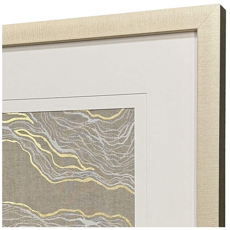 Image 3 Finespun II 31"W x 37"H Contemporary Framed Art more views