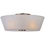 1_Finesse 3-Light 13.25" Wide Satin Nickel Flush Mount