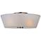 Finesse 3-Light 13.25" Wide Satin Nickel Flush Mount