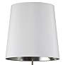 Finesse 66" White and Satin Chrome Modern Tripod Floor Lamp