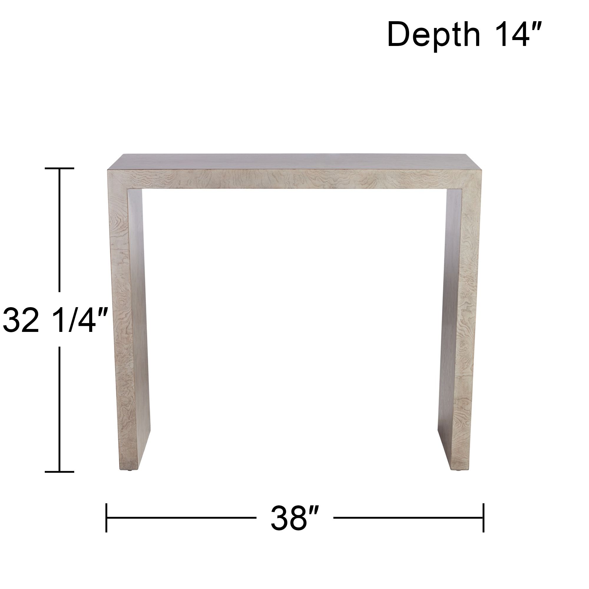 Image 7 Finley 38" Wide Modern Gray Finish Console Table more views