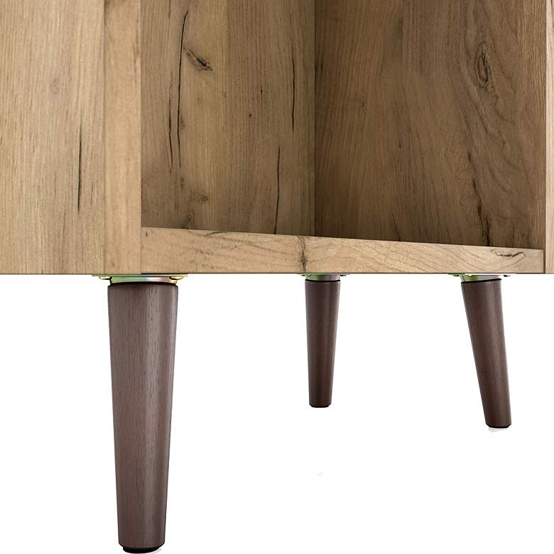 Image 7 Finn 23 1/2" Wide Light Oak Wood 2-Drawer Bookcase more views