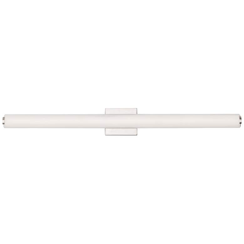 Image 1 Finn 36 1/2" Wide Satin Nickel LED Bath Light