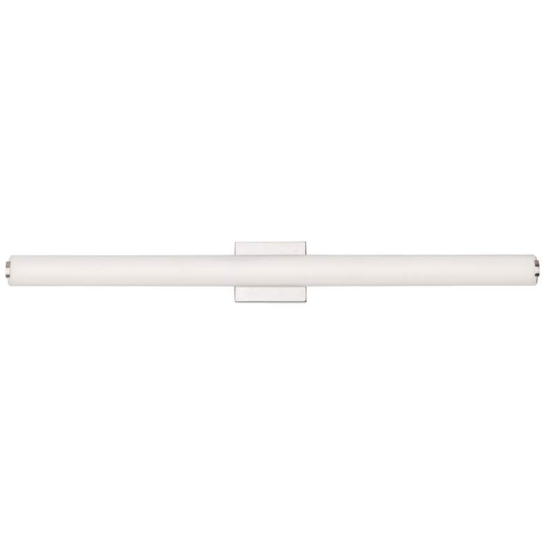 Image 1 Finn 36 1/2 inch Wide Satin Nickel LED Bath Light