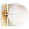 Finn 6 1/2"H Satin Brass and Brushed Platinum Wall Sconce