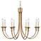 Finney 30" Wide 8-Light Gold Chandelier