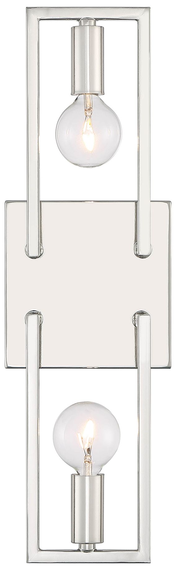 Image 2 Finni 16" High 2-Light Polished Nickel Modern/Contemporary Wall Sconce more views