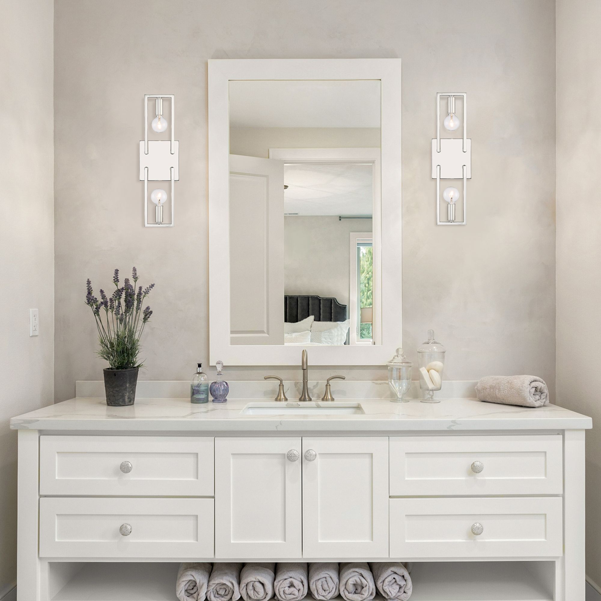 Image 4 Finni 16" High 2-Light Polished Nickel Modern/Contemporary Wall Sconce more views