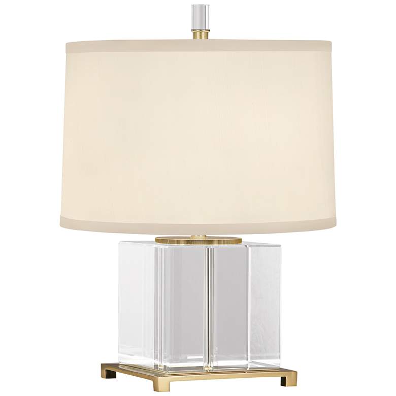 Image 1 Finnie Modern Brass and Clear Crystal Accent Lamp