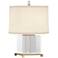 Finnie Modern Brass and Clear Crystal Accent Lamp