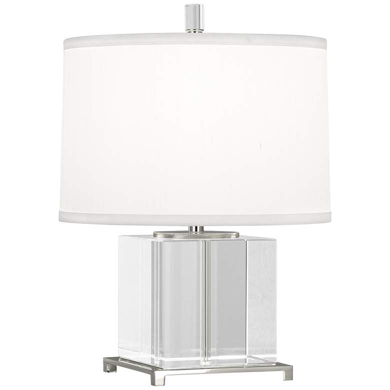 Image 1 Finnie Polished Nickel and Clear Crystal Accent Lamp